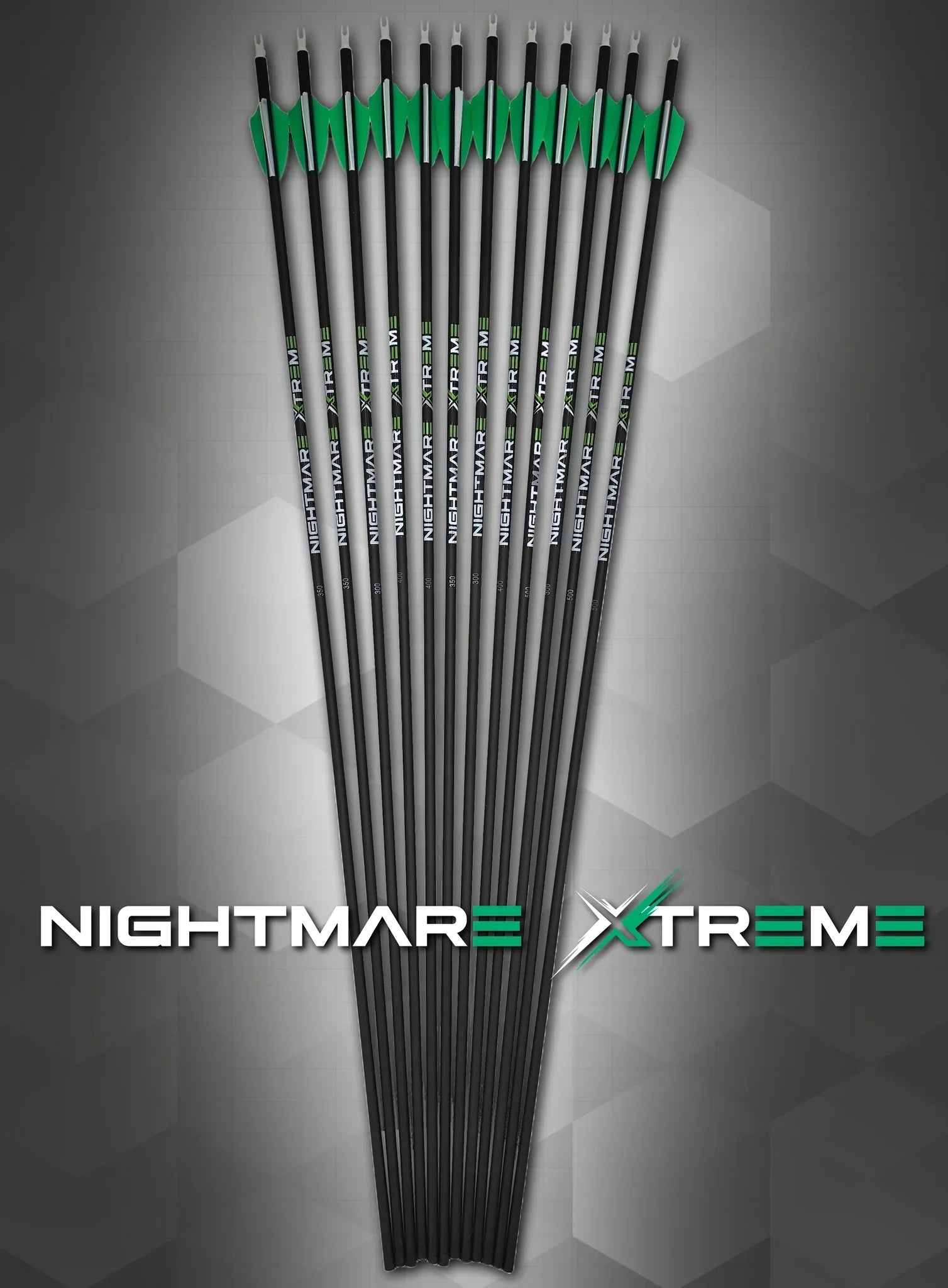 Nightmare Xtreme 2.0 300 / 350 / 400/ 500 spine Arrow 6/Pack Fletched
