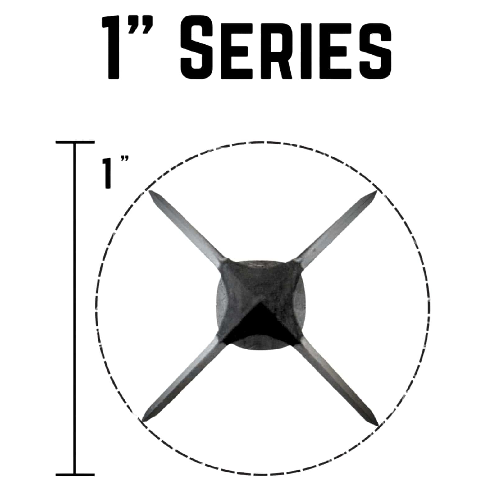 TOTA | 100 grain broadhead | 1-inch solid | fixed blade 3pack